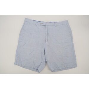 Peter Millar Mens 38 Seaside Blue Linen Cotton Golf Preppy‎ Shorts